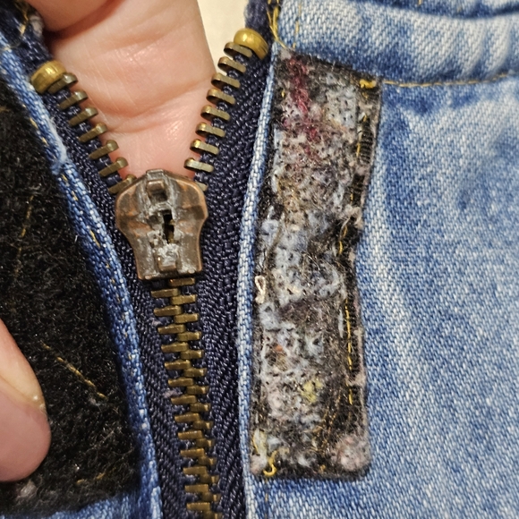 Bill Blass Vintage Hooded Jean Jacket With Novelty Patches Loosefit Womens Large - Picture 12 of 16